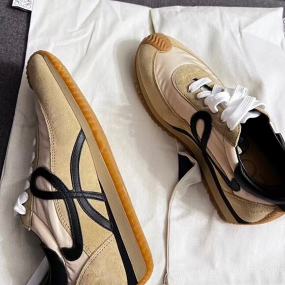 Loewe Cream and Black Women's Sneakers - Picture 2 of 5